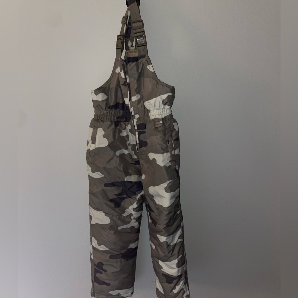 Camouflage Snow Bib Overalls